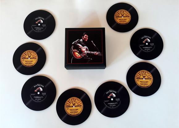 Porta Copos Vinil Single Elvis