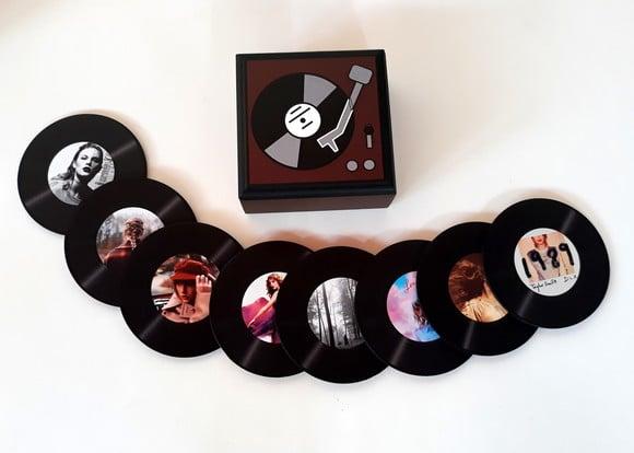 Porta Copos Vinil Single Taylor Swift Capas