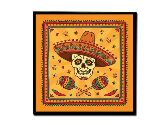 Quadro Caveira Mexicana