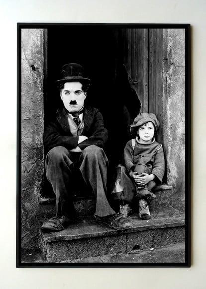 Quadro Chaplin O Garoto (Porta)