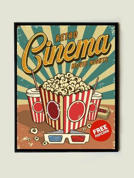Quadro Cinema Retro