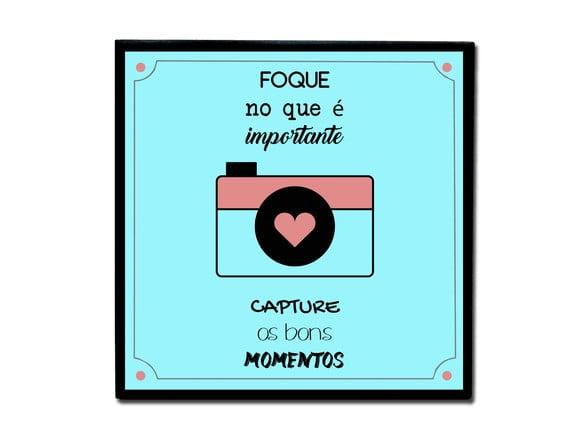 Quadro Frase Bons Momentos