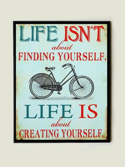 Quadro frase Life is