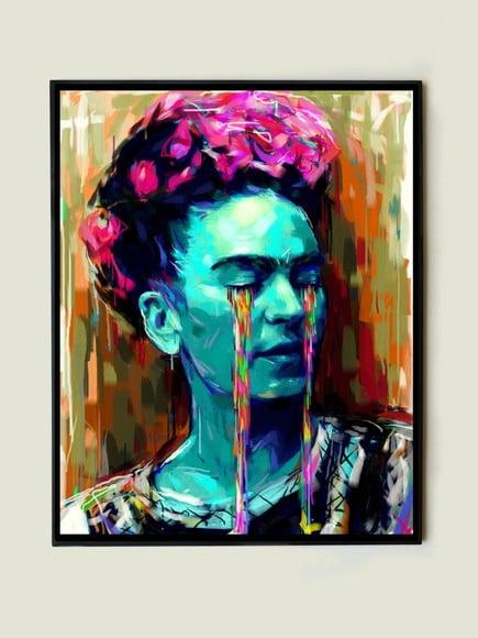 Quadro Frida Kahlo (chorando)
