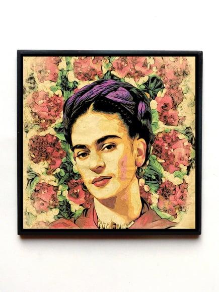 Quadro Frida Kahlo (Flores)