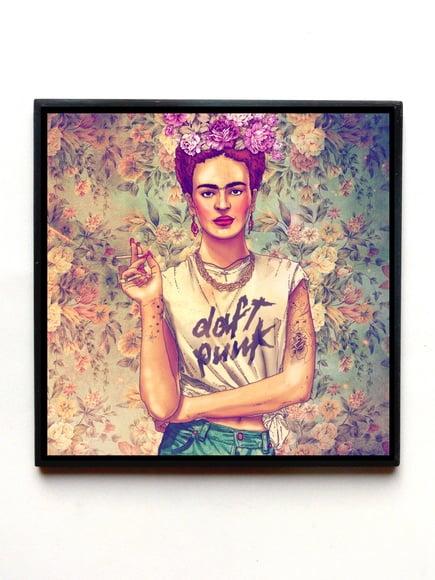 Quadro Frida Kahlo (Daft Punk)