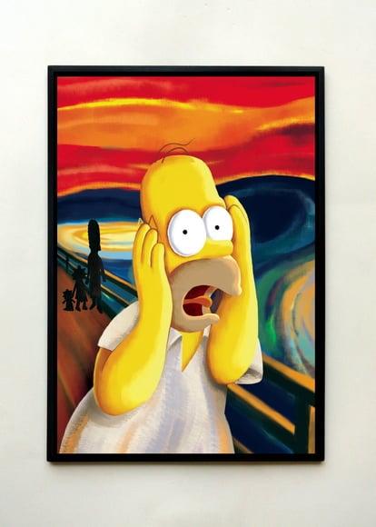 Quadro Homer (O Grito)