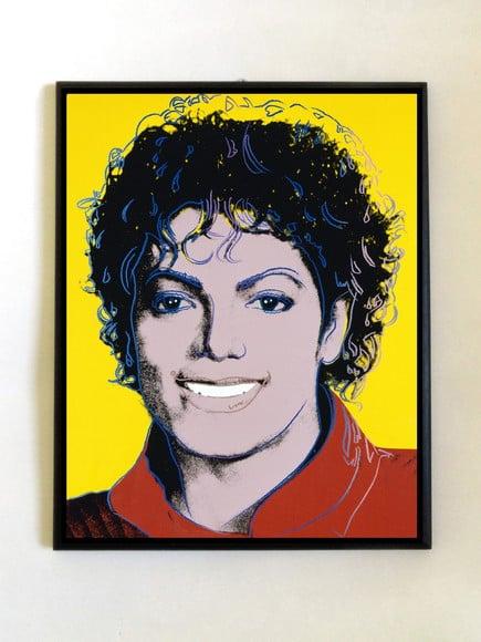 Quadro Michael Jackson Pop Art Amarelo
