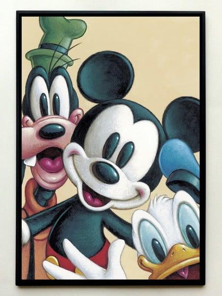 Quadro Mickey Donald e Pateta