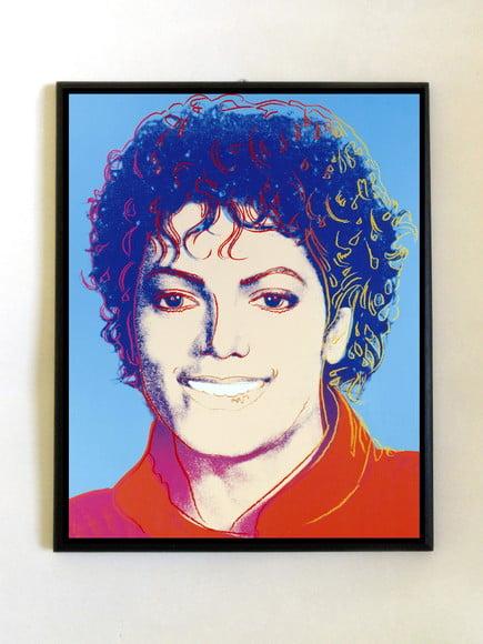 Quadro Michael Jackson Pop Art Azul