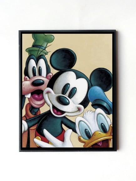 Quadro Mickey Donald & Pateta