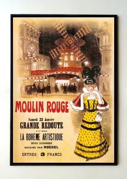 Quadro Moulin Rouge Cartaz 2