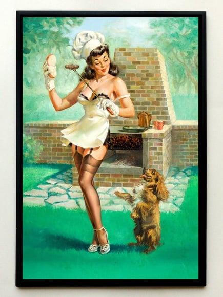 Quadro Pinup (Churrasco)