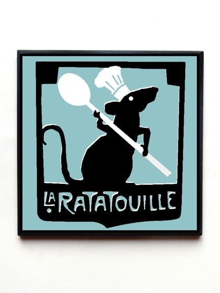 Quadro Ratatouille Placa restaurante