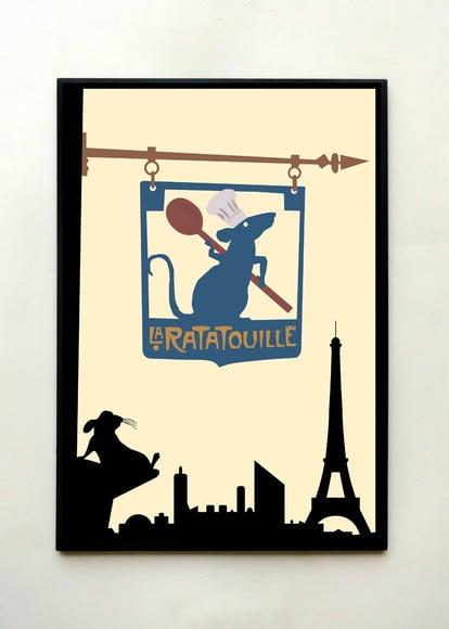 Quadro Ratatouille Minimalista 02