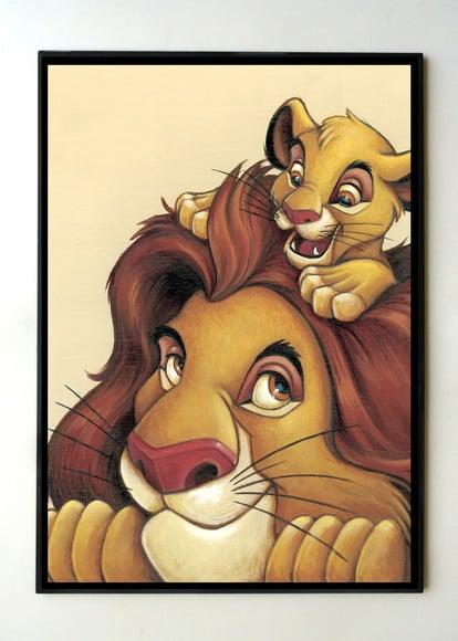 Quadro Rei Leão (Mufasa e Simba)