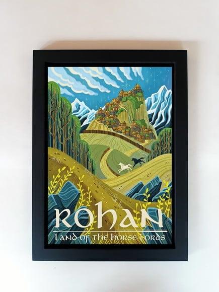 Quadro Senhor dos Anéis Terra Média Rohan