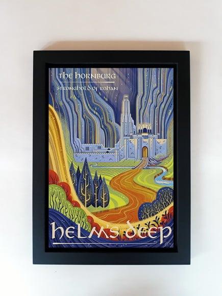 Quadro Senhor dos Anéis Terra Média Helm's Deep