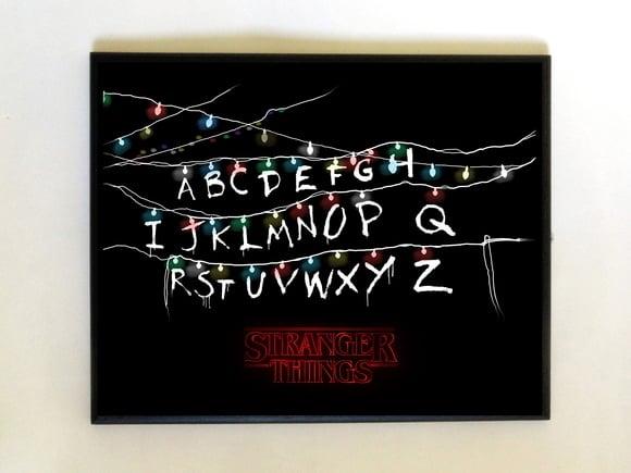 Quadro Stranger things (Luzes)
