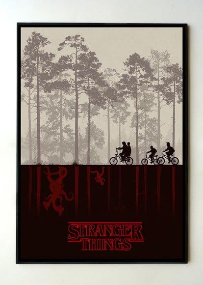 Quadro Stranger things (minimalista)