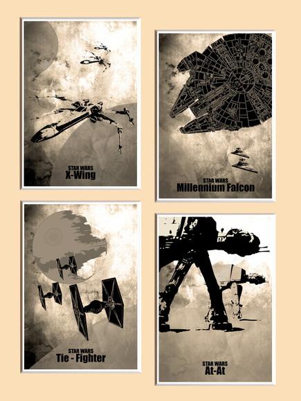 Quadros Star Wars Naves
