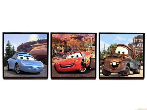 Trio de quadros Carros