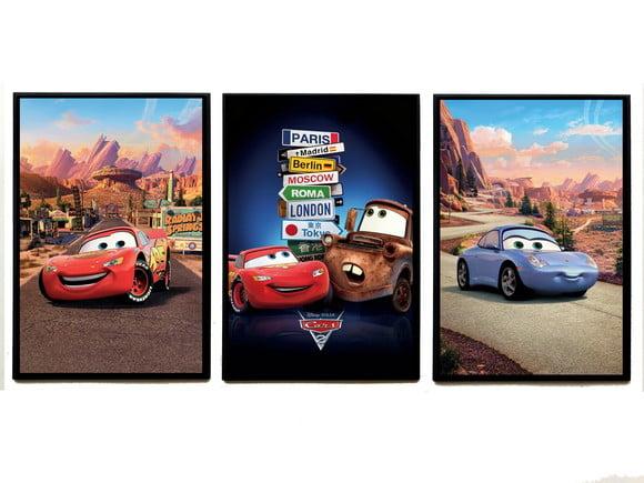 Trio de Quadros Carros