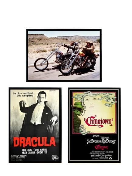 Trio de Quadros Cinema Diversos
