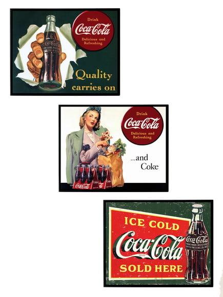 Trio de Quadros Coca Cola Vintage 03