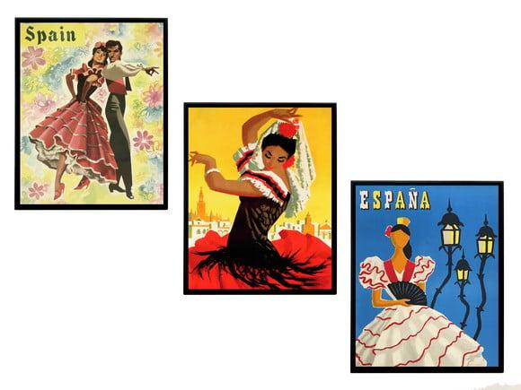 Trio de Quadros Espanholas