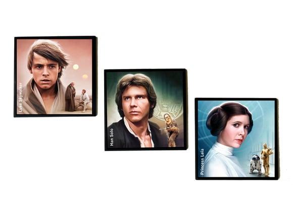 Trio de quadros Star Wars