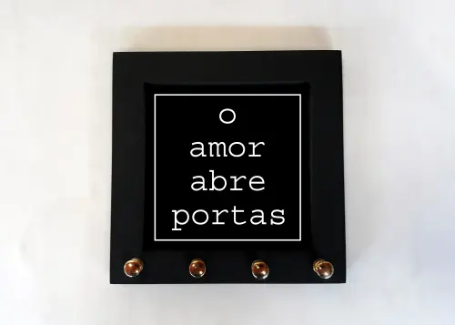 Porta Chaves Frase O Amor Abre Portas