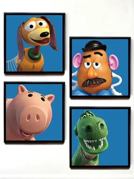 Conjunto de quadros Toy Story (personagens)