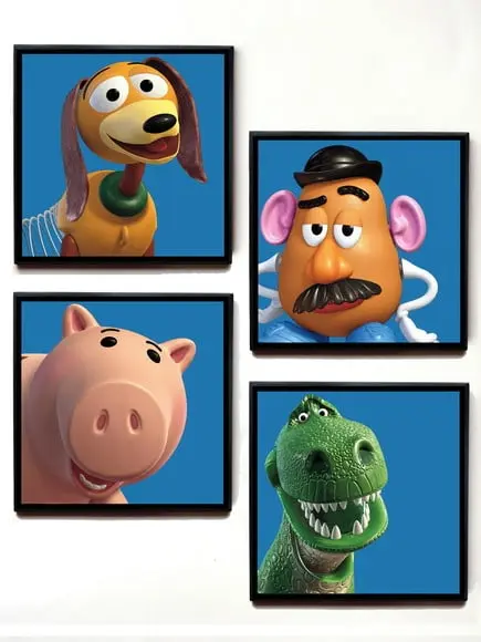 Conjunto de quadros Toy Story (personagens)