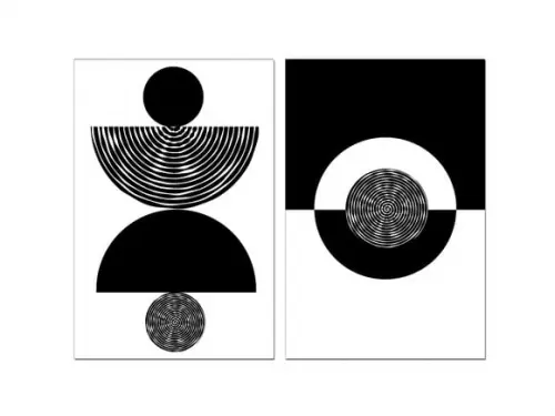 Dupla de Placas Impressão Uv Figuras Geométricas Pb