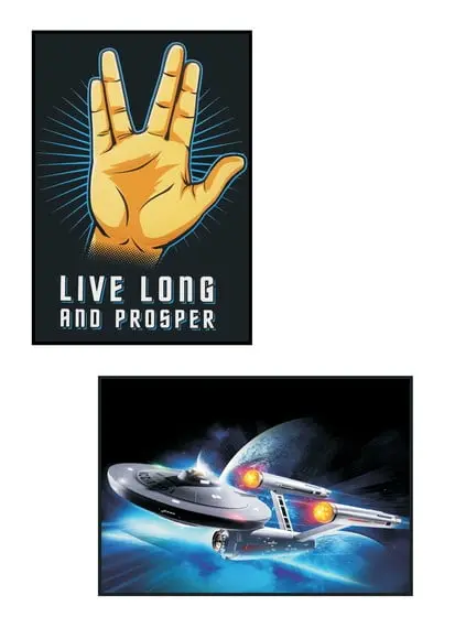 Dupla de Placas Decorativas Startrek