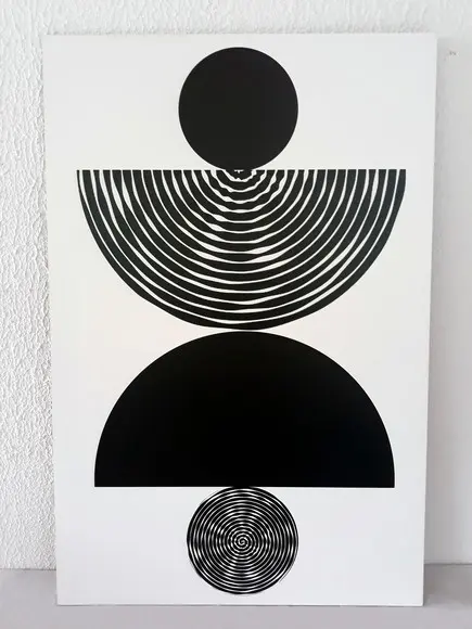 Dupla de Placas Impressão Uv Figuras Geométricas Pb