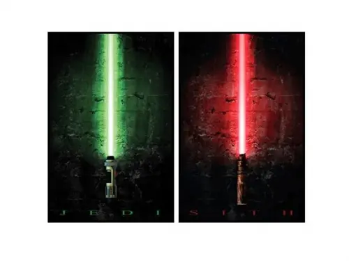 Dupla de Placas Impressão Uv Sabres de Luz Jedi e Sith