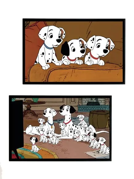 Dupla de Quadros 101 Dalmatas