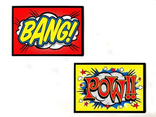 Dupla de Quadros Bang! e Pow!