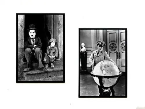 Dupla de Quadros Chaplin