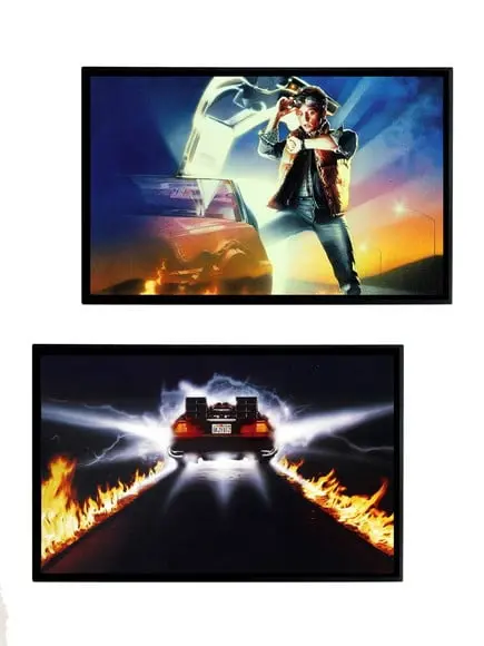 Dupla de Quadros Cinema de Volta para o Futuro