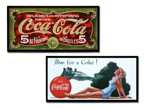 Dupla de Quadros Coke Vintage 01