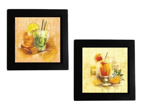 Dupla de Quadros Drinks Caipirinha
