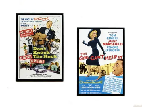 Dupla de Quadros Filmes de Rock And Roll