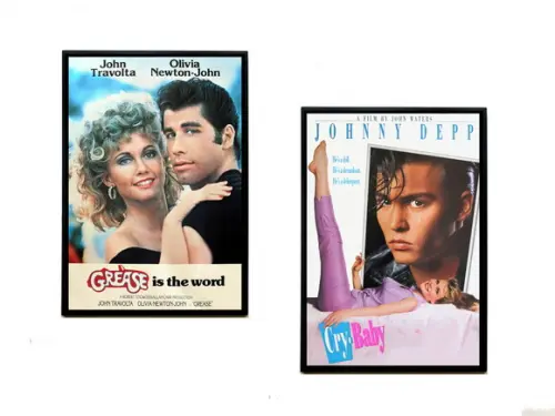 Dupla de Quadros Grease e Cry Baby