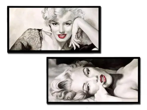 Dupla de Quadros Marilyn Monroe