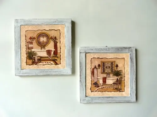 Dupla de Quadros para Banheiro