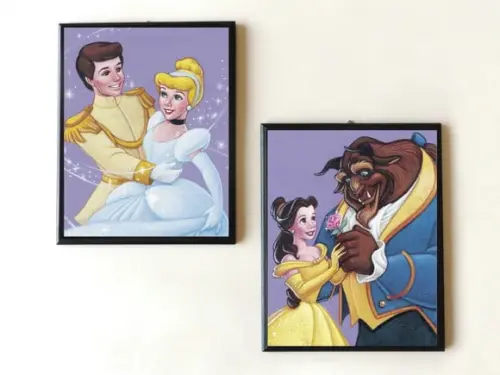 Dupla de quadros Princesas
