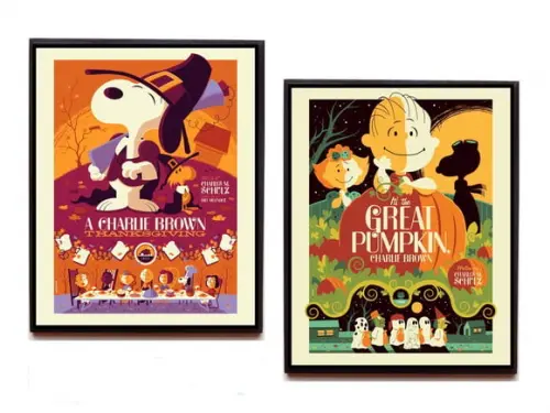 Dupla de quadros Snoopy e Charlie Brown
